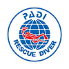 PADI Rescue Diver Logo by the Private Sailing Charter Take Me There