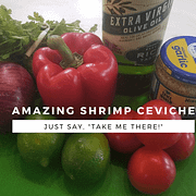 amazing shrimp ceviche aboard take me there