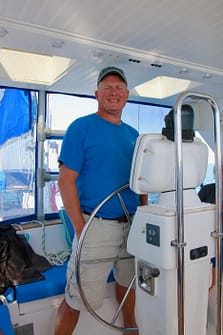 Captain Steve Mitchell aboard Take Me There